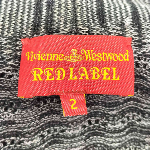ヴィヴィアンウエストウッドレッドレーベル Vivienne Westwood RED LABEL ボウタイオーブ刺繍 ロングカーディガン レディース 2