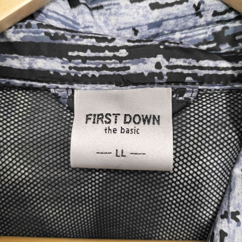 ファーストダウン FIRST DOWN 総柄 ジップアップ パーカー メンズ LL