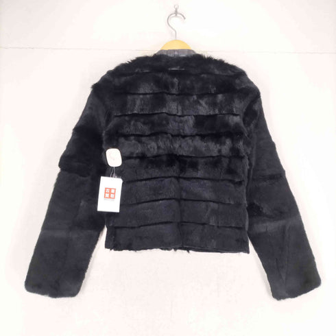 ガス GAS rabbit fur ラビットファー レザーブルゾン レディース 40