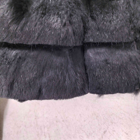 ガス GAS rabbit fur ラビットファー レザーブルゾン レディース 40