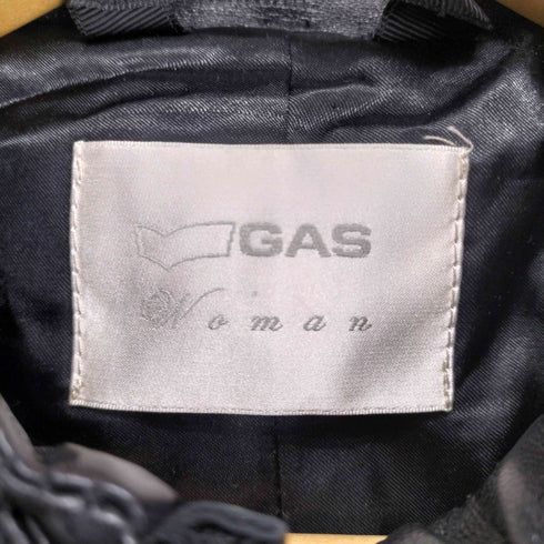 ガス GAS rabbit fur ラビットファー レザーブルゾン レディース 40