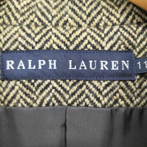 ラルフローレン RALPH LAUREN ヘリンボーンウールテーラードジャケット レディース JPN:11号