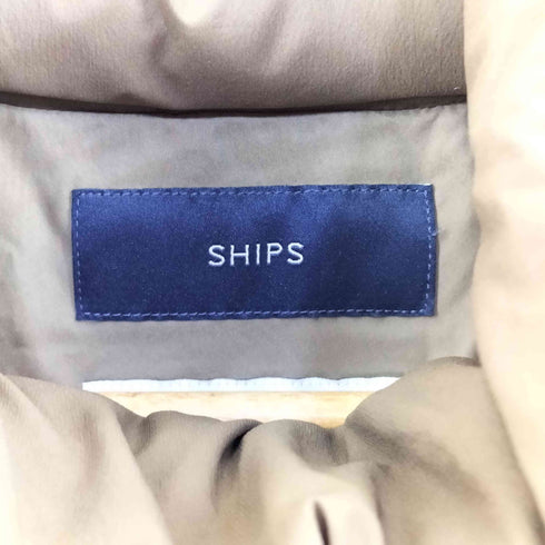 シップス SHIPS 河田フェザー フードロングダウン レディース 36