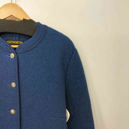 GEIGER MADE IN AUSTRIA ノーカラーウールジャケット レディース EUR:44