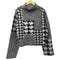 レイビームス Ray BEAMS 24AW RBS キリカエ チェック ハイネック ニット レディース