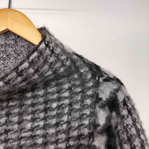 レイビームス Ray BEAMS 24AW RBS キリカエ チェック ハイネック ニット レディース