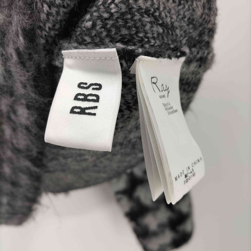 レイビームス Ray BEAMS 24AW RBS キリカエ チェック ハイネック ニット レディース