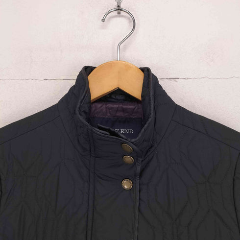 ランズエンド LANDS END キルティングデザイン比翼スタンドカラーコート レディース JPN:S