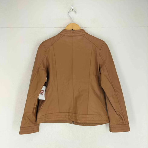 mujent sheepskin レザーシングルライダースジャケット レディース JPN:XL