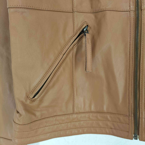 mujent sheepskin レザーシングルライダースジャケット レディース JPN:XL