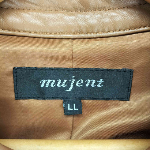 mujent sheepskin レザーシングルライダースジャケット レディース JPN:XL