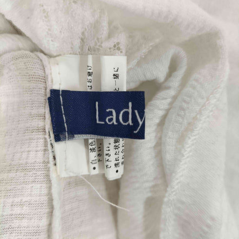 Lady like Y2k プリントデザイン フリル カットソー レディース