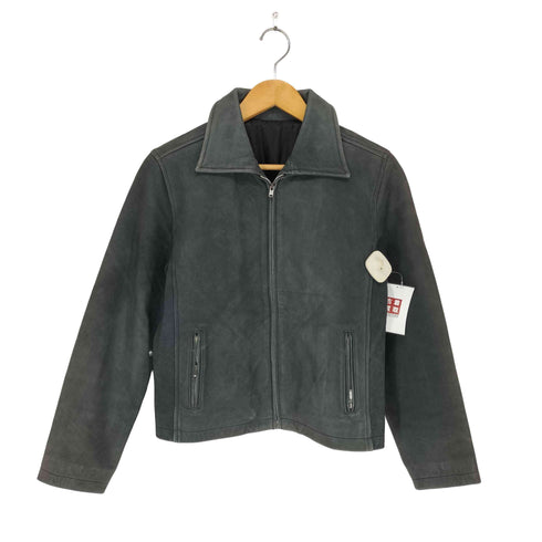 Cow Leather シングルレザージップブルゾン レディース FREE