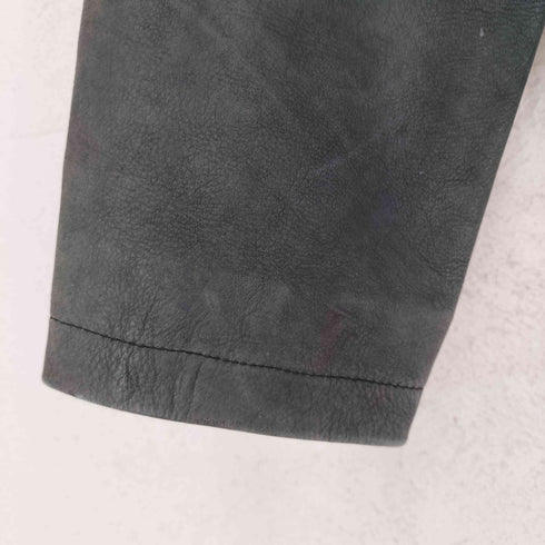 Cow Leather シングルレザージップブルゾン レディース FREE