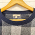 バーバリー BURBERRY チェック柄デザインウールニット メンズ S