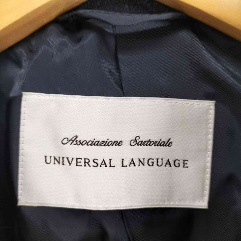 ユニバーサルランゲージ UNIVERSAL LANGUAGE ダブルチェスターコート メンズ LL