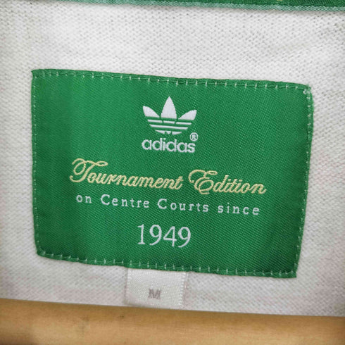 アディダス adidas Tournament Edition トーナメントエディション コットンカシミヤストライプニットポロシャツ メンズ import:M