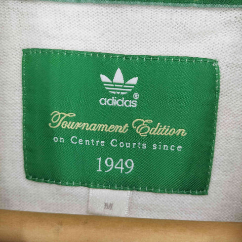 アディダス adidas Tournament Edition トーナメントエディション コットンカシミヤストライプニットポロシャツ メンズ import:M