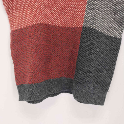 ブルックスブラザーズレッドフリース BROOKS BROTHERS REDFLEECE チェック柄Vネックニットベスト メンズ import:S