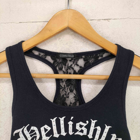 CONSTELLE Y2K レース ラインストーン タンクトップ レディース JPN:M