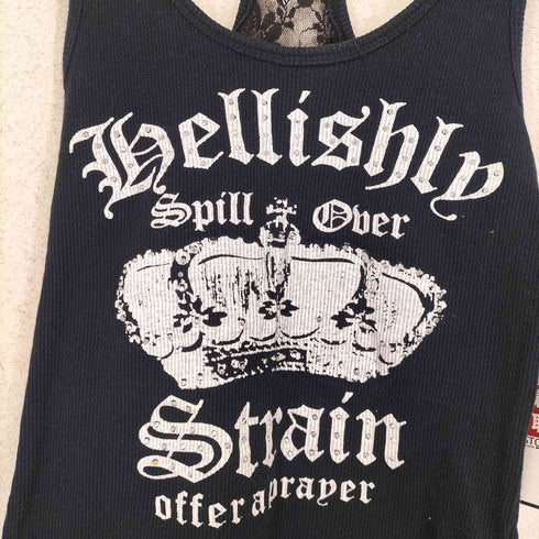 CONSTELLE Y2K レース ラインストーン タンクトップ レディース JPN:M