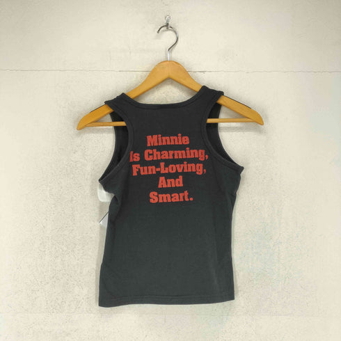 Y2K キャラクターデザイン ラメ タンクトップ レディース M