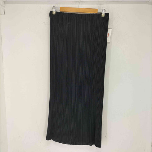 イッセイミヤケ ISSEY MIYAKE フロントボタン プリーツロングスカート レディース JPN:L