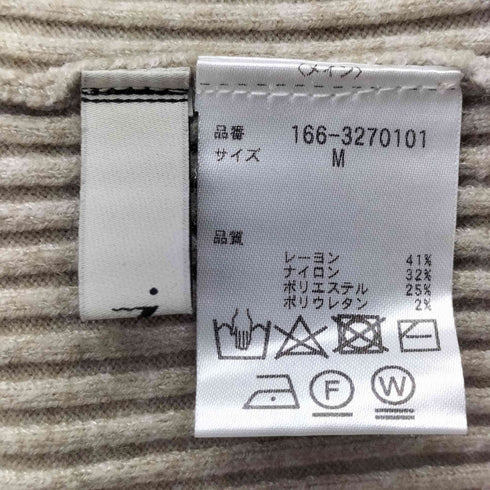 エヌナチュラルビューティーベーシック N.NATURAL BEAUTY BASIC カイキン リブニット レディース JPN:M