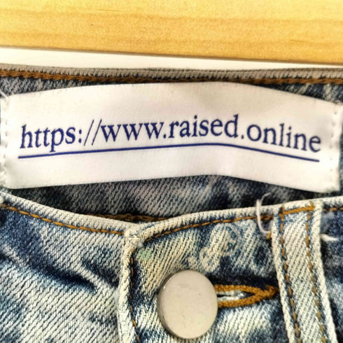 raised online 総柄 フレア デニム パンツ メンズ 28