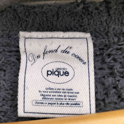 ジェラートピケ gelato pique トリムボーダー プルオーバー レディース ONE SIZE