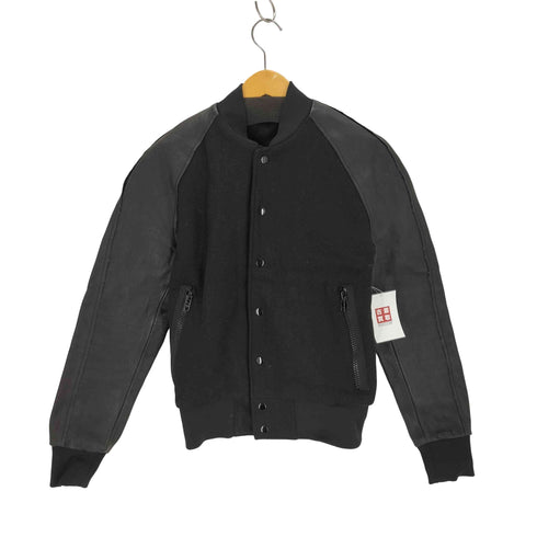 エイチアンドエム H&M レザー切替ウールスタジャン メンズ 44