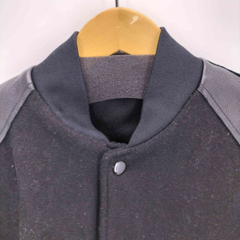 エイチアンドエム H&M レザー切替ウールスタジャン メンズ 44