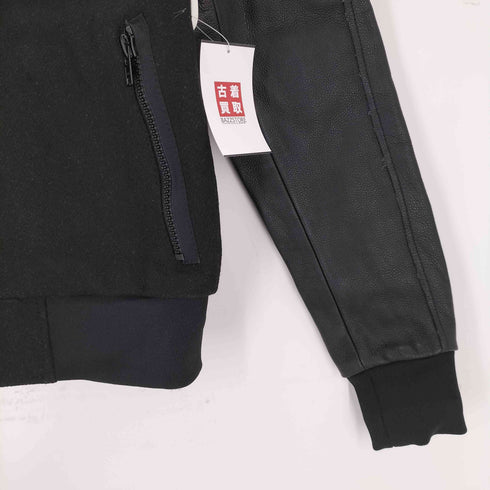 エイチアンドエム H&M レザー切替ウールスタジャン メンズ 44