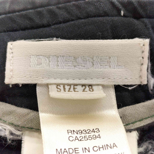 ディーゼル DIESEL ロゴ刺繍 イージー カーゴパンツ Y2K レディース 28