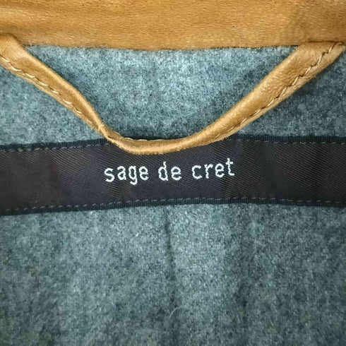 サージュデクレ SAGE DE CRET ジップアップラムレザージャケット メンズ JPN:M