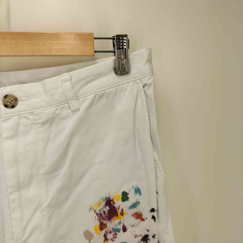 ビームス BEAMS ペイント ワイド チノパンツ メンズ JPN:L