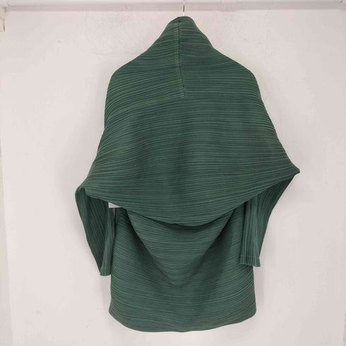 プリーツ 変形カーディガン ショールカラージャケット レディース 03