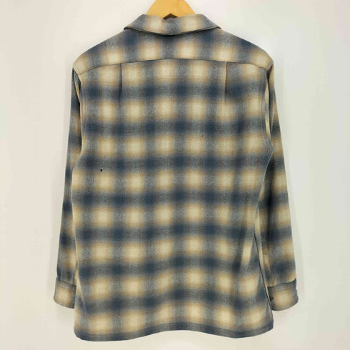 ペンドルトン PENDLETON 70s USA製 オンブレチェック ウール ボードシャツ メンズ import:S