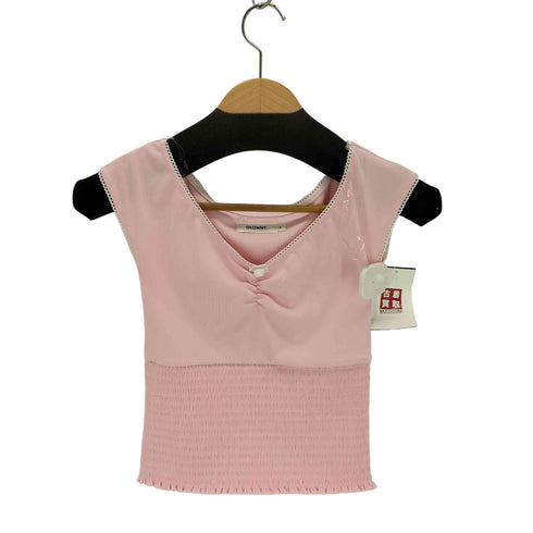 GLOWNY PEEKABOO SMOKE TEE レディース import:S