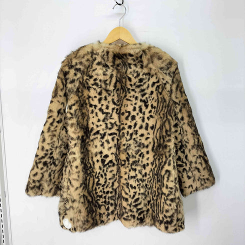 ラビットファー レオパードコート レディース import:M