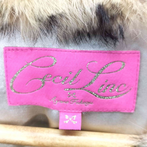 ラビットファー レオパードコート レディース import:M