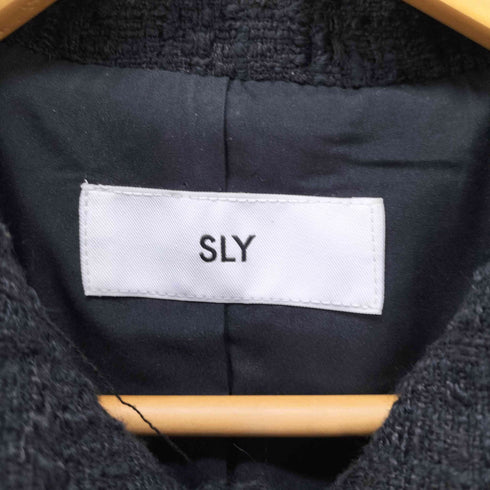 スライ SLY COLOR TWEED JACKET フリンジ レディース FREE