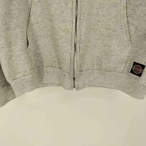 ヘインズ Hanes 1992 USA製 Harley Davidsonプリント 裏起毛 フルジップパーカー メンズ X LARGE