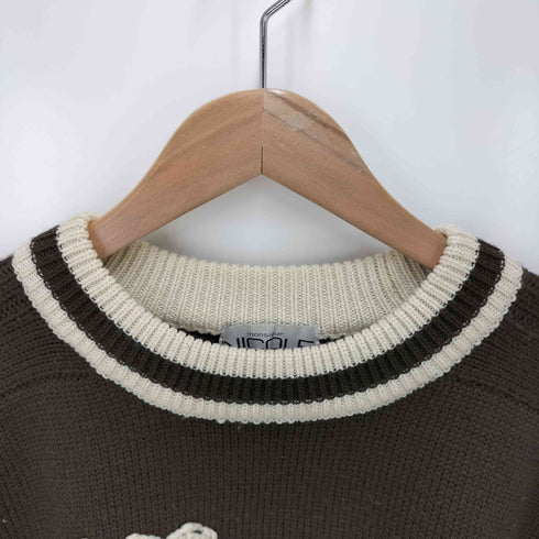 ニコル NICOLE 刺繍クルーネックニット メンズ