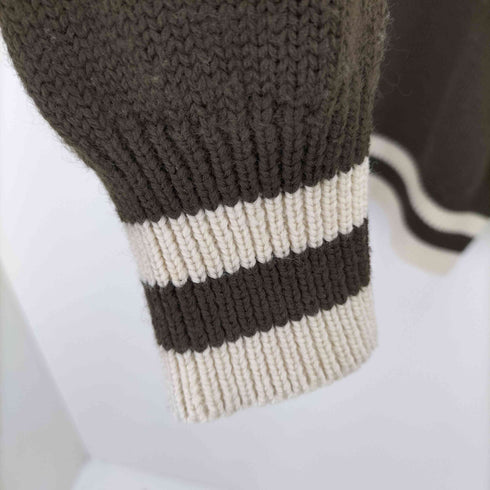 ニコル NICOLE 刺繍クルーネックニット メンズ