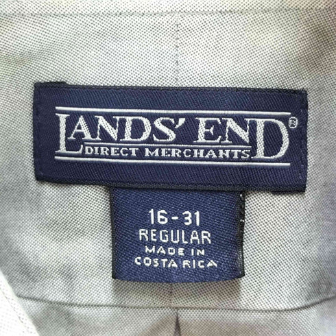 ランズエンド LANDS END ブロードシャツ メンズ 16-31