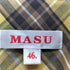 エムエーエスユー MASU 25SS KNIGHT PLAID SHIRT メンズ 46
