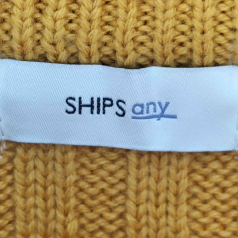 シップスエニィ SHIPS any ファインウールワイドリブハイネックニット レディース FREE