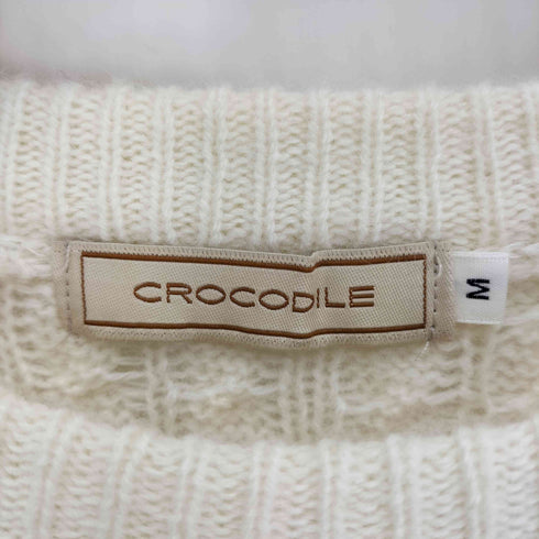 クロコダイル crocodile ニットセーター ケーブル編み クルーネック プルオーバー ニット レディース