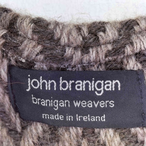 JOHN BRANIGAN ヘリンボーン ガウンコート レディース